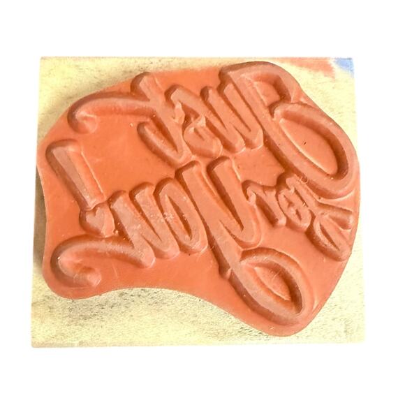 All Night Media Posh Impressions Just For You! 550-E05 Rubber Stamp - Picture 2 of 3